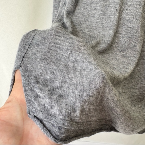 Anthropologie MOTH Womens XS Lightweight Pullover Sweater Cashmere Gray Casual - Picture 4 of 10